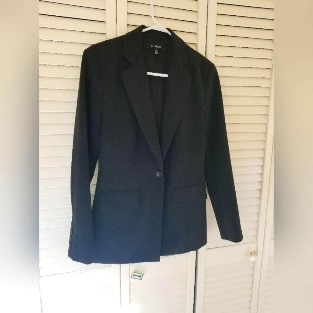Ellen Tracy womens black blazer size 4